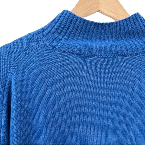Rails Sasha Wool Cashmere Sweater Size XXL Delft Blue Mock Neck NEW - Picture 3 of 8